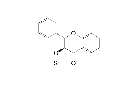 4H-1-Benzopyran-4-one, 2,3-dihydro-2-phenyl-3-[(trimethylsilyl)oxy]-, trans-