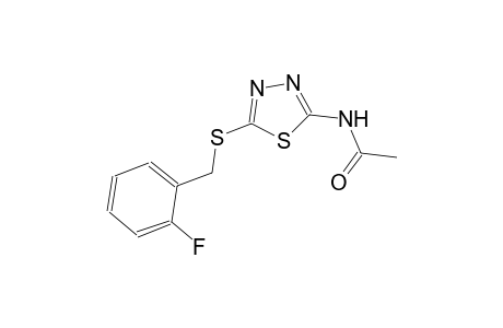 N-{5-[(2-fluorobenzyl)sulfanyl]-1,3,4-thiadiazol-2-yl}acetamide