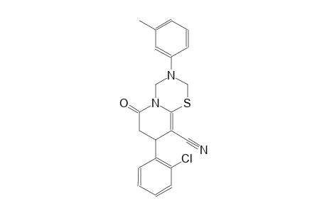 2H,6H-pyrido[2,1-b][1,3,5]thiadiazine-9-carbonitrile, 8-(2-chlorophenyl)-3,4,7,8-tetrahydro-3-(3-methylphenyl)-6-oxo-