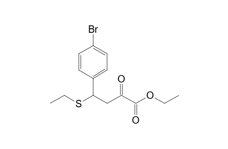 Ethyl 4-(ethylthio)-2-oxo-4-(4-bromophenyl)-butanoate