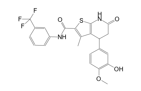 thieno[2,3-b]pyridine-2-carboxamide, 4,5,6,7-tetrahydro-4-(3-hydroxy-4-methoxyphenyl)-3-methyl-6-oxo-N-[3-(trifluoromethyl)phenyl]-