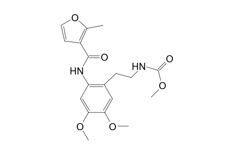 Carbamic acid, [2-[4,5-dimethoxy-2-[[(2-methyl-3-furanyl)carbonyl]amino]phenyl]ethyl]-, methyl ester