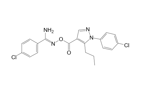 p-chloro-O-{[1-(p-chlorophenyl)-5-propylpyrazol-4-yl]carbonyl}benzamidoxime