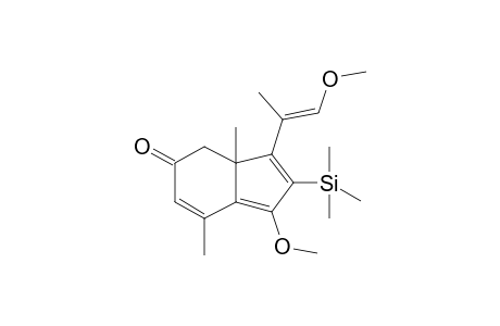 1-Methoxy-3-[(E)-1-methoxyprop-1-en-2-yl]-3a,7-dimethyl-2-trimethylsilyl-4H-inden-5-one