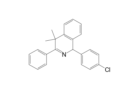 1-(4-Chlorophenyl)-1,4-dihydro-4,4-dimethyl-3-phenylisochinolin