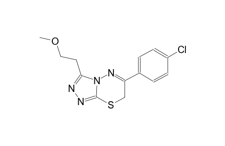 7H-[1,2,4]triazolo[3,4-b][1,3,4]thiadiazine, 6-(4-chlorophenyl)-3-(2-methoxyethyl)-