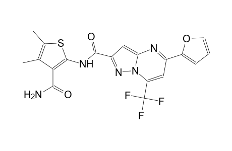 N-[3-(aminocarbonyl)-4,5-dimethyl-2-thienyl]-5-(2-furyl)-7-(trifluoromethyl)pyrazolo[1,5-a]pyrimidine-2-carboxamide