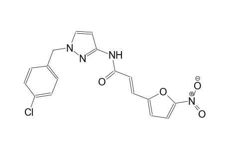 (2E)-N-[1-(4-chlorobenzyl)-1H-pyrazol-3-yl]-3-(5-nitro-2-furyl)-2-propenamide
