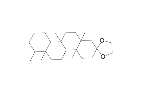 D-Homo-5.alpha.-androstan-3-one, 5,8,17a.beta.-trimethyl-, cyclic ethylene acetal