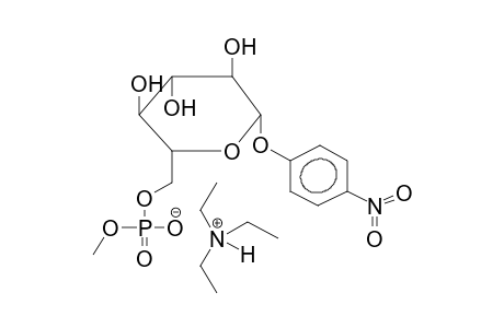 PARA-NITROPHENYL BETA-D-GLUCOPYRANOSIDE, 6-METHYLPHOSPHATE,TRIETHYLAMMONIUM SALT