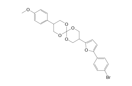3-[5-(4-bromo-phenyl)-furan-2-yl]-9-(4-methoxy-phenyl)-1,5,7,11-tetraoxa-spiro[5.5]undecane