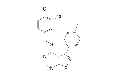 4-[(3,4-dichlorobenzyl)sulfanyl]-5-(4-methylphenyl)thieno[2,3-d]pyrimidine