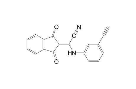 1,3-dioxo-alpha-(m-ethylanilino)-delta square, alpha-indanacetonitrile