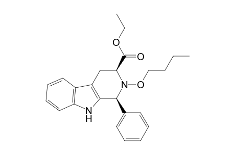 1H-Pyrido[3,4-b]indole-3-carboxylic acid, 2-butoxy-2,3,4,9-tetrahydro-1-phenyl-, ethyl ester, cis-