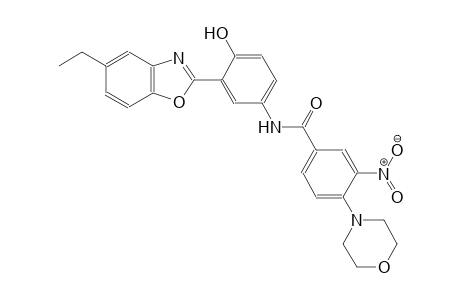benzamide, N-[3-(5-ethyl-2-benzoxazolyl)-4-hydroxyphenyl]-4-(4-morpholinyl)-3-nitro-