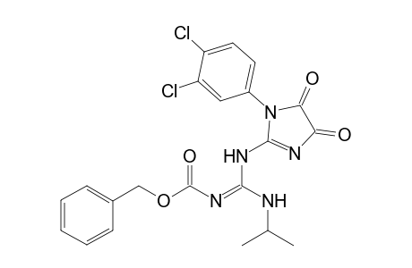 N-[1-(3,4-Dichlorophenyl)-4,5-dioxoimidazolidene-2-yl]-N-isopropyl-N-(benzyloxycarbonyl)-guanidine