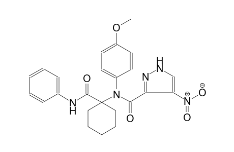 1H-pyrazole-3-carboxamide, N-(4-methoxyphenyl)-4-nitro-N-[1-[(phenylamino)carbonyl]cyclohexyl]-
