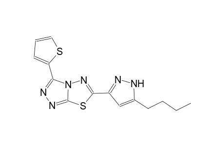 [1,2,4]triazolo[3,4-b][1,3,4]thiadiazole, 6-(5-butyl-1H-pyrazol-3-yl)-3-(2-thienyl)-