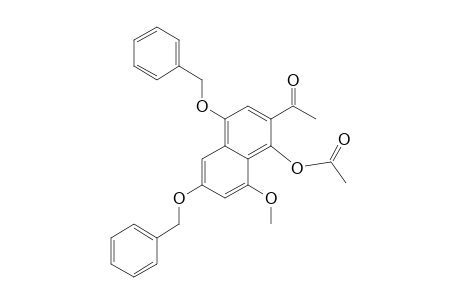 Ethanone, 1-[1-(acetyloxy)-8-methoxy-4,6-bis(phenylmethoxy)-2-naphthalenyl]-