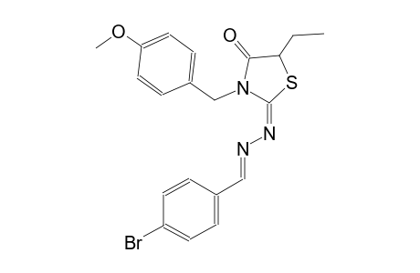 4-bromobenzaldehyde [(2E)-5-ethyl-3-(4-methoxybenzyl)-4-oxo-1,3-thiazolidin-2-ylidene]hydrazone