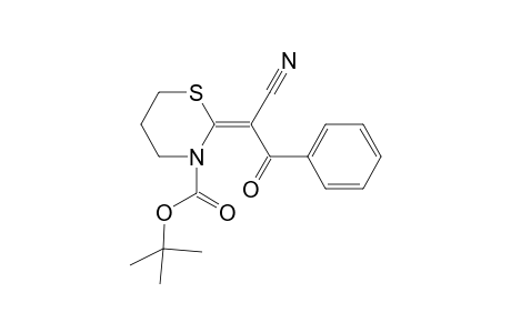 (2E)-2-(1-cyano-2-keto-2-phenyl-ethylidene)-1,3-thiazinane-3-carboxylic acid tert-butyl ester