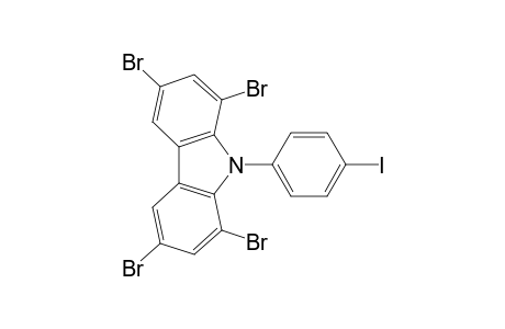 1,3,6,8-tetrabromo-9-(4'-iodophenyl) carbazole
