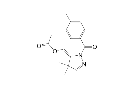 1-(p-Toluoyl)-4,5-dihydro-4,4-dimethyl-5-(acetoxymethylene)-1H-pyrazole