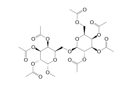 METHYL-2,3,4-TRI-O-ACETYL-6-O-(2',3',4',6'-TETRA-O-ACETYL-BETA-D-GALACTOPYRANOSYL)-ALPHA-D-GALACTOPYRANOSIDE