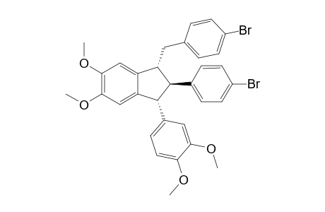 (1R,2R,3R)-1-(4-bromobenzyl)-2-(4-bromophenyl)-3-(3,4-dimethoxyphenyl)-5,6-dimethoxy-indane