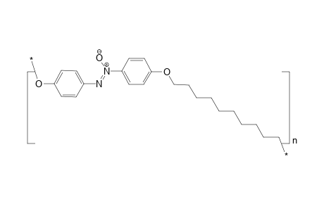 Polyether based on 4,4'-dihydroxyazoxybenzene and 1,10-dibromodecane