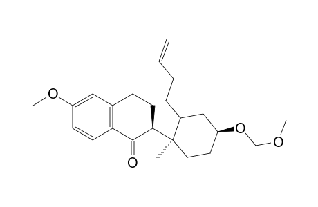 1(2H)-Naphthalenone, 2-[2-(3-butenyl)-4-(methoxymethoxy)-1-methylcyclohexyl]-3,4-dihydro-6 -methoxy-, [1.alpha.(R*),2.beta.,4.beta.]-(.+-.)-