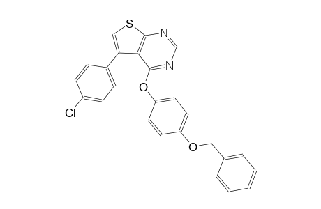 thieno[2,3-d]pyrimidine, 5-(4-chlorophenyl)-4-[4-(phenylmethoxy)phenoxy]-