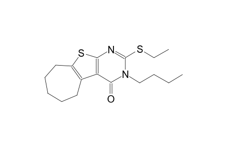 3-butyl-2-(ethylsulfanyl)-3,5,6,7,8,9-hexahydro-4H-cyclohepta[4,5]thieno[2,3-d]pyrimidin-4-one