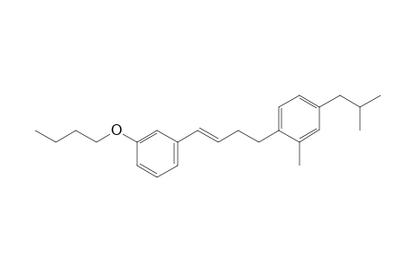 (E)-1-(4-(3-butoxyphenyl)but-3-en-1-yl)-4-isobutyl-2-methylbenzene
