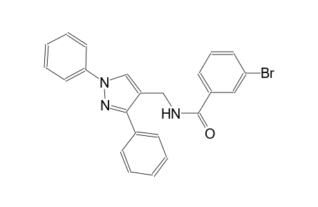 3-bromo-N-[(1,3-diphenyl-1H-pyrazol-4-yl)methyl]benzamide
