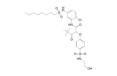 Pentanamide, N-[2-chloro-5-[(octylsulfonyl)amino]phenyl]-2-[4-[[(2-hydroxyethyl)amino]sulfonyl]phenoxy]-4,4-dimethyl-3-oxo-