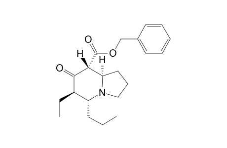 Benzyl (5R,6R,8R,8aR)-6-ethyl-7-oxo-5-propyl-octahydro-indolizidine-8-carboxylate