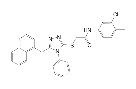 Acetamide, N-(3-chloro-4-methylphenyl)-2-[[5-(1-naphthalenylmethyl)-4-phenyl-4H-1,2,4-triazol-3-yl]thio]-