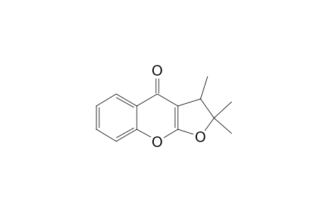 4H-Furo[2,3-b][1]benzopyran-4-one, 2,3-dihydro-2,2,3-trimethyl-, (.+-.)-