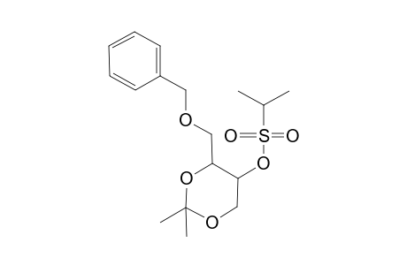 2,2-Dimethyl-4-[(benzyloxy]methyl]-1,3-dioxan-5-yl 2-propanesulfonate