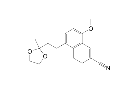 2-Naphthalenecarbonitrile, 3,4-dihydro-8-methoxy-5-[2-(2-methyl-1,3-dioxolan-2-yl)ethyl]-