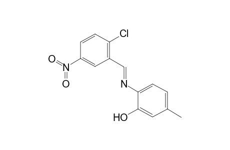 2-{[(E)-(2-chloro-5-nitrophenyl)methylidene]amino}-5-methylphenol