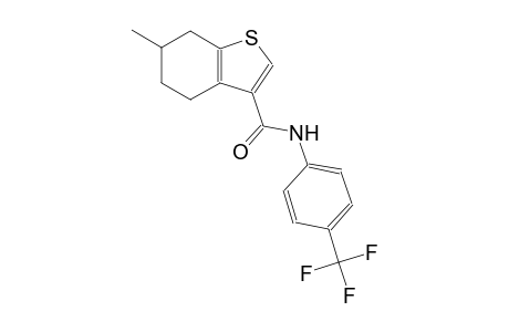 6-methyl-N-[4-(trifluoromethyl)phenyl]-4,5,6,7-tetrahydro-1-benzothiophene-3-carboxamide