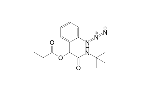 1-(2-Azidophenyl)-2-(tert-butylamino)-2-oxoethyl propionate