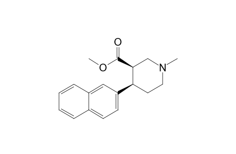 (3R,4R)-1-methyl-4-(2-naphthalenyl)-3-piperidinecarboxylic acid methyl ester