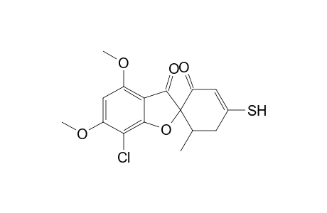 Spiro[benzofuran-2(3H),1'-[3]cyclohexene]-2',3-dione, 7-chloro-4'-mercapto-4,6-dimethoxy-6'-methyl-
