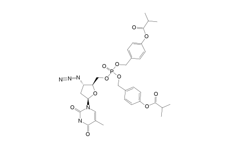 (3'-AZIDO-3'-DEOXYTHYMIDIN-5'-YL)-BIS-(4-ISOBUTYRYLOXYBENZYL)-PHOSPHATE