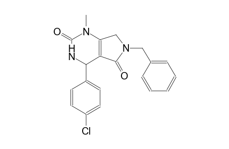 1H-pyrrolo[3,4-d]pyrimidine-2,5-dione, 4-(4-chlorophenyl)-3,4,6,7-tetrahydro-1-methyl-6-(phenylmethyl)-