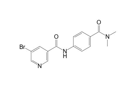 5-Bromo-N-(4-dimethylcarbamoyl-phenyl)-nicotinamide