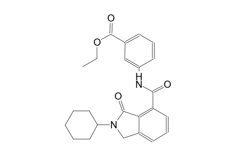 ethyl 3-{[(2-cyclohexyl-3-oxo-2,3-dihydro-1H-isoindol-4-yl)carbonyl]amino}benzoate
